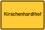 Place name sign Kirschenhardthof