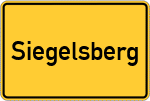 Place name sign Siegelsberg