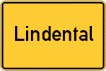 Place name sign Lindental