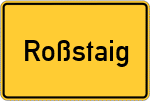 Place name sign Roßstaig