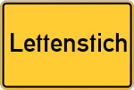 Place name sign Lettenstich