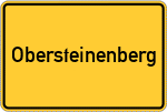 Place name sign Obersteinenberg