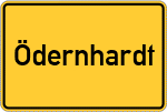 Place name sign Ödernhardt