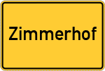 Place name sign Zimmerhof
