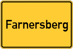 Place name sign Farnersberg