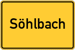 Place name sign Söhlbach