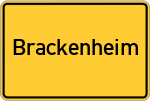 Place name sign Brackenheim