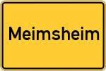Place name sign Meimsheim