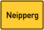 Place name sign Neipperg