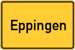 Place name sign Eppingen
