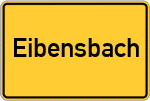 Place name sign Eibensbach