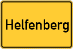 Place name sign Helfenberg