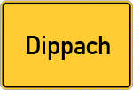 Place name sign Dippach