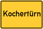 Place name sign Kochertürn