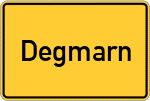 Place name sign Degmarn
