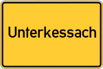 Place name sign Unterkessach