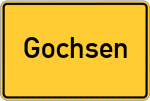 Place name sign Gochsen