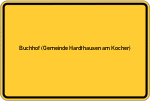 Place name sign Buchhof (Gemeinde Hardthausen am Kocher)