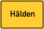 Place name sign Hälden, Gemeinde Adolzfurt