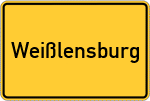 Place name sign Weißlensburg