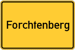 Place name sign Forchtenberg