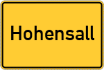 Place name sign Hohensall