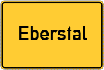 Place name sign Eberstal
