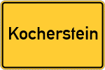 Place name sign Kocherstein