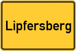 Place name sign Lipfersberg