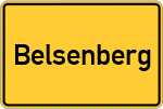 Place name sign Belsenberg