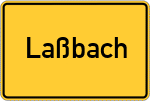 Place name sign Laßbach