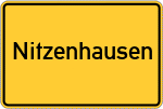 Place name sign Nitzenhausen