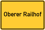 Place name sign Oberer Railhof