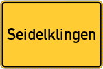 Place name sign Seidelklingen