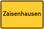 Place name sign Zaisenhausen