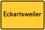 Place name sign Eckartsweiler