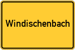 Place name sign Windischenbach