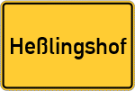 Place name sign Heßlingshof
