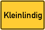 Place name sign Kleinlindig