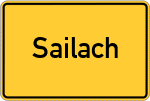Place name sign Sailach
