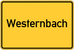 Place name sign Westernbach