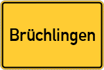 Place name sign Brüchlingen