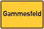 Place name sign Gammesfeld