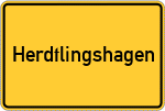 Place name sign Herdtlingshagen
