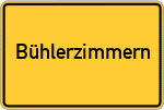 Place name sign Bühlerzimmern