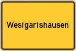 Place name sign Westgartshausen