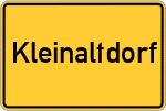 Place name sign Kleinaltdorf