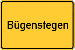 Place name sign Bügenstegen
