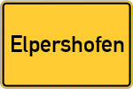 Place name sign Elpershofen