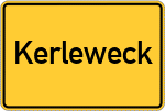 Place name sign Kerleweck